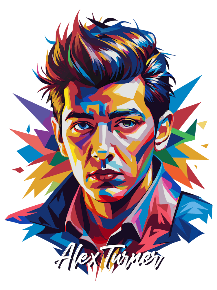 Alex Turner All 01  Portrait Music WPAP Pop Art