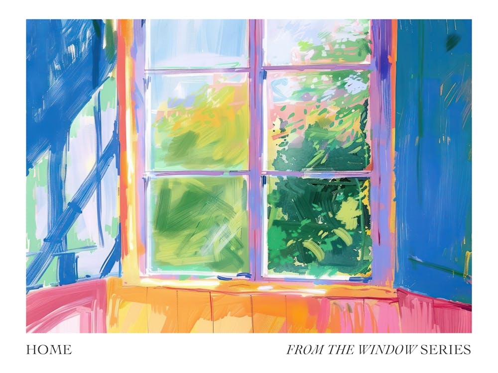 Home From The Window Series Poster Painting 4