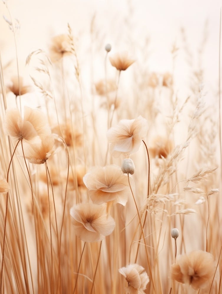 Boho Dried Flowers Flax Flower 4