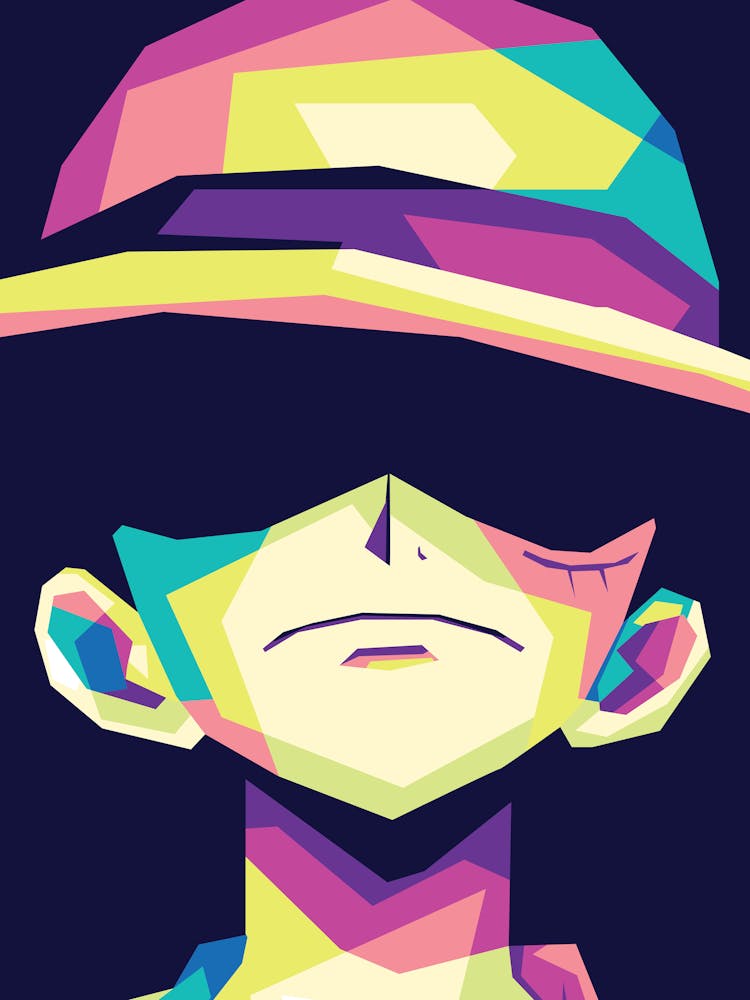 Luffy In Popart