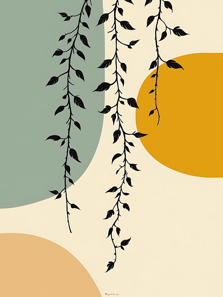 Calm Floral Composition with Subtle Shades