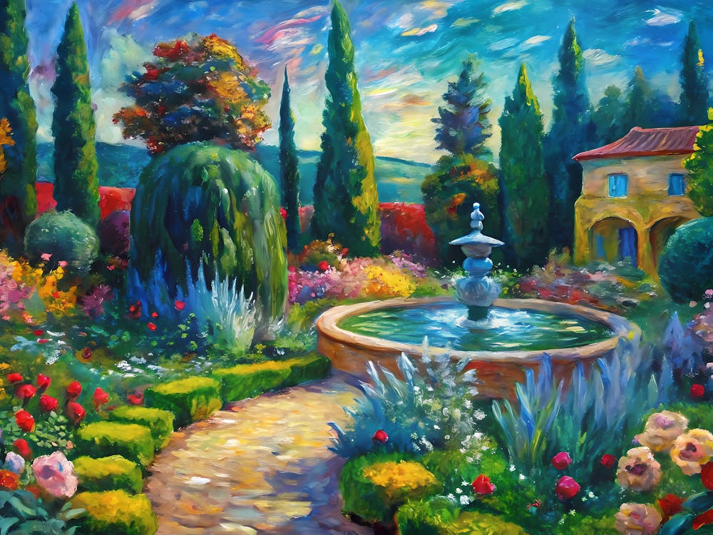 van gogh Tuscan Garden