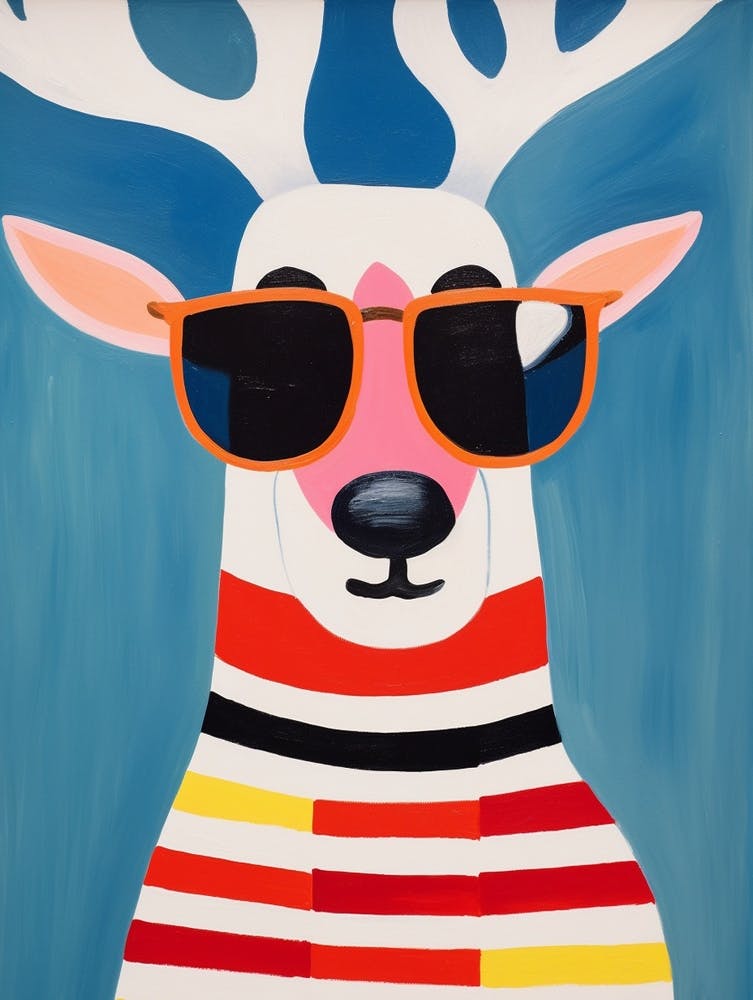 Little Reindeer 1 Wearing Sunglasses