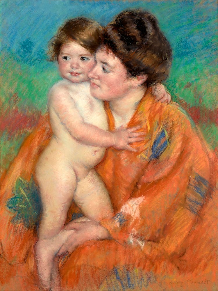 Woman with Baby (ca.1902), Mary Cassatt