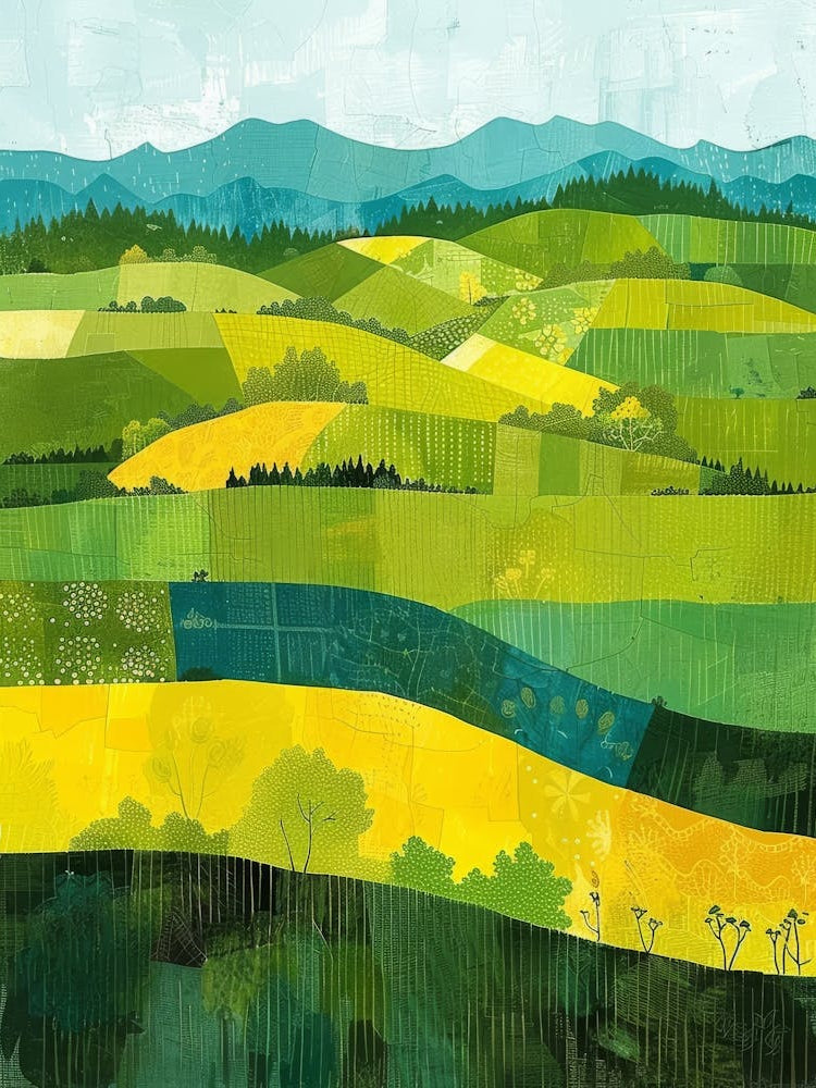 Yellow Fields Canvas Print