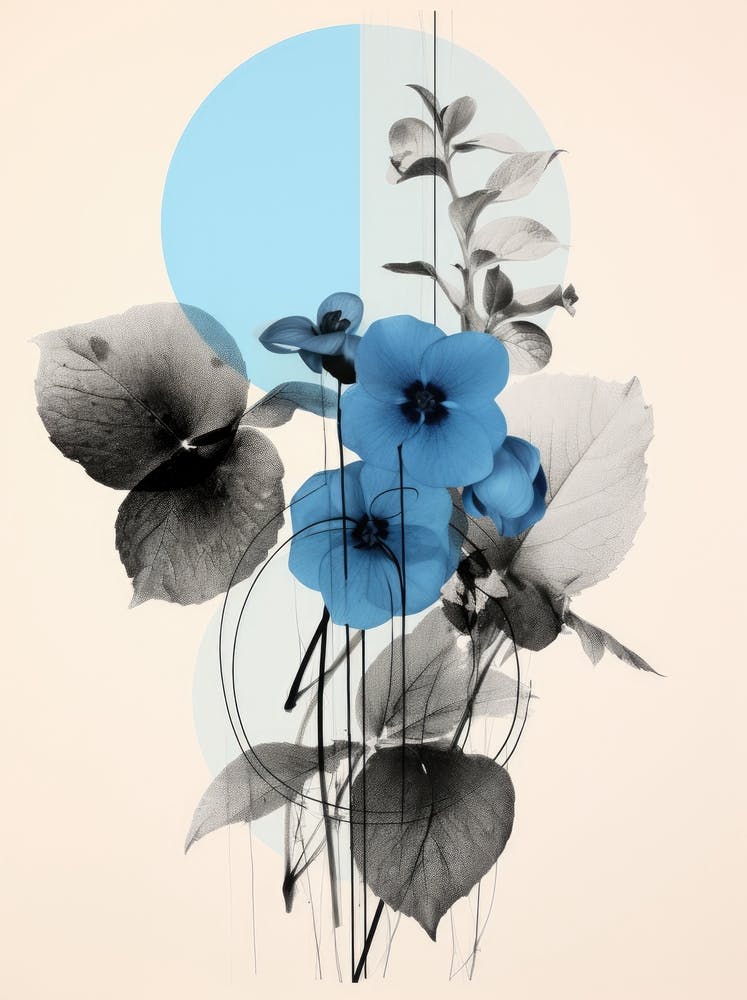Blue Flowers 6
