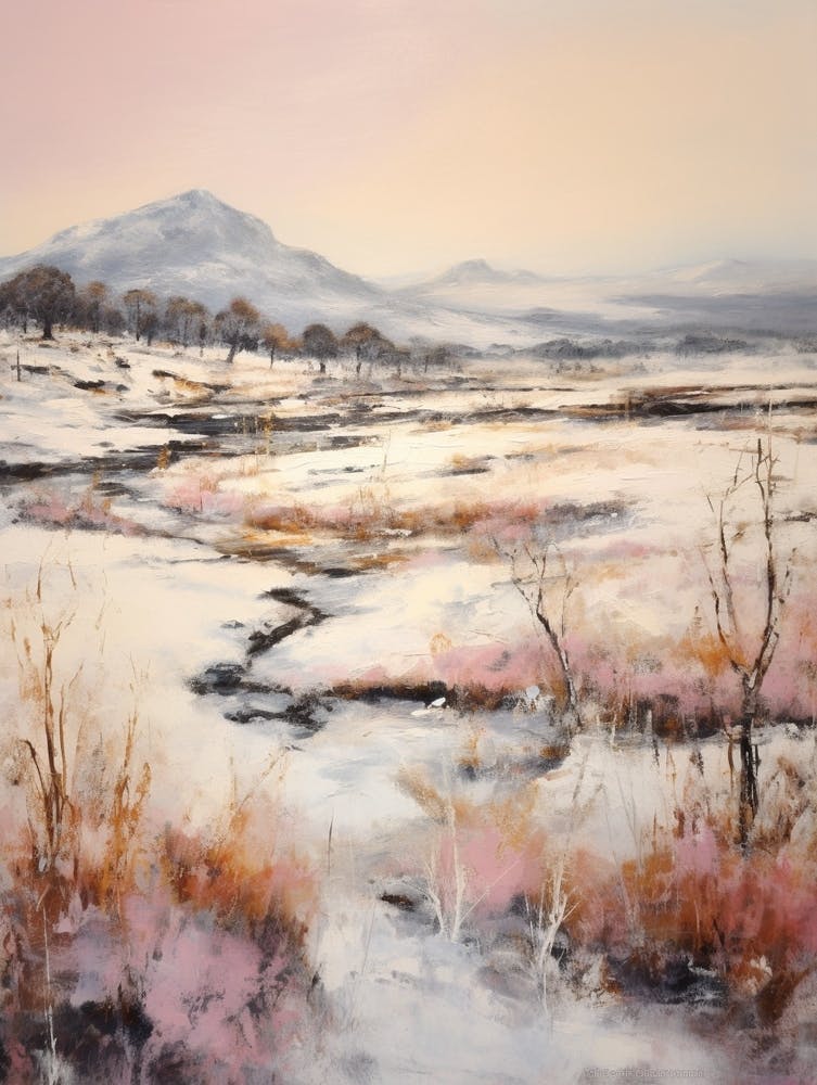 Dreamy Winter Painting Cairngorms National Park Scotland 2