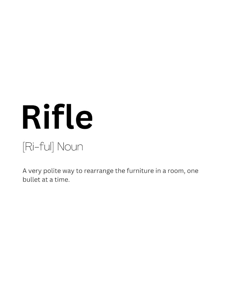 Rifle Definition Meaning 1