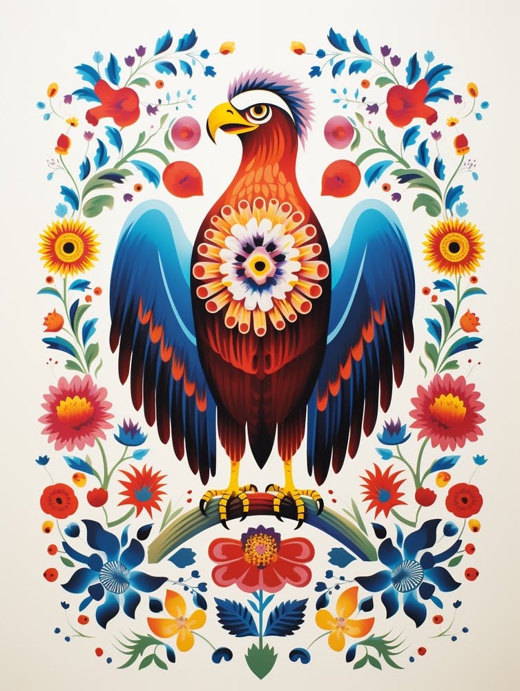 Skandinavische Vogel Illustration Adler 2