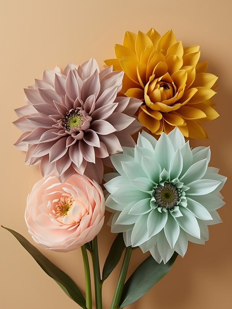 Soft Pastel Floral Bouquet
