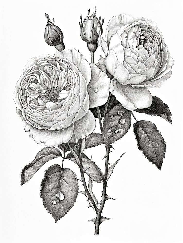 Roses Sketch 50