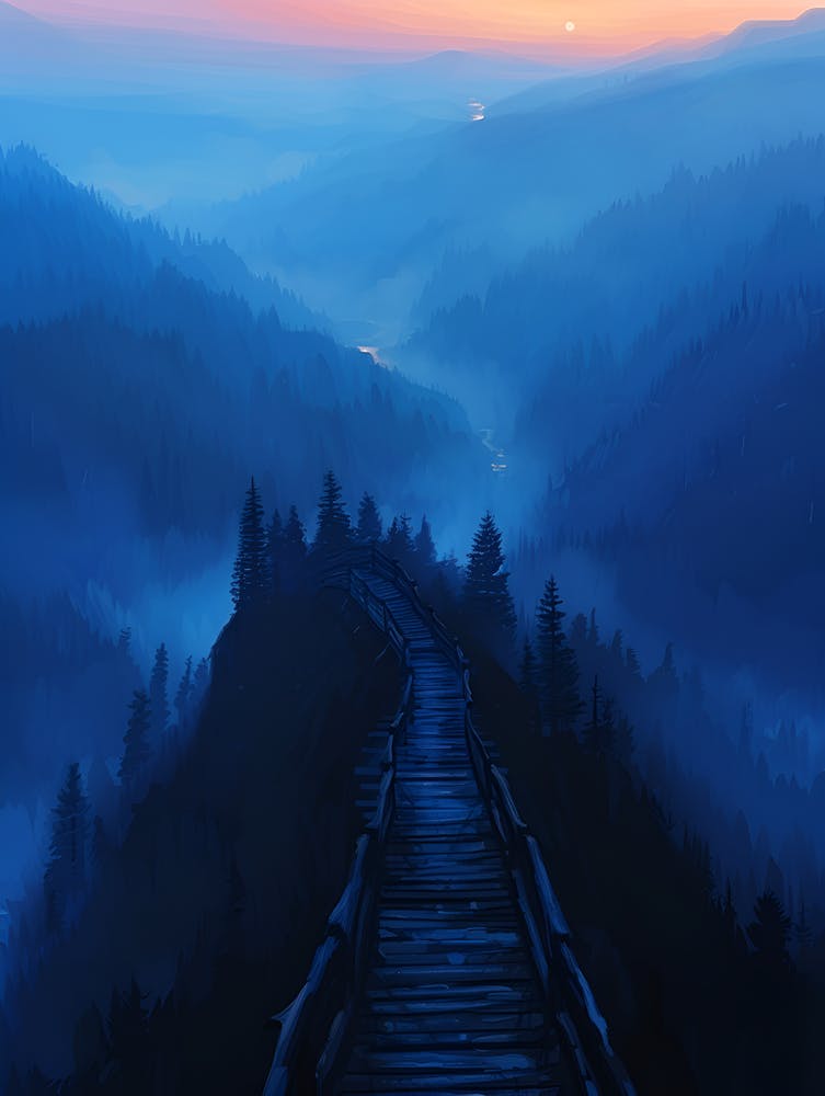 Sunrise Over The Mountains