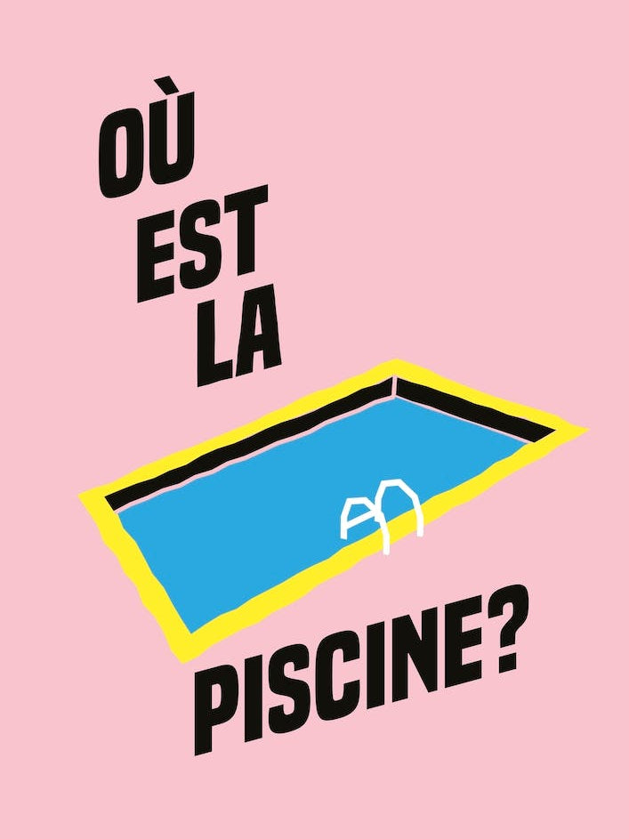 Pink Gcse French Typographic