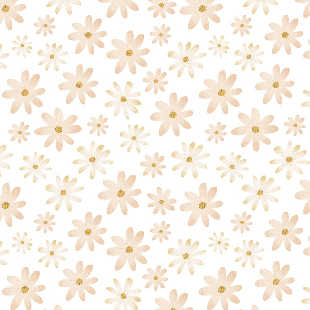 Soft flowers nursery room decoration