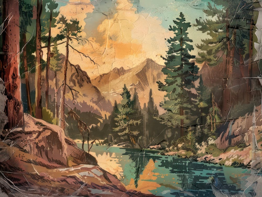 Retro Woods Illustration 3