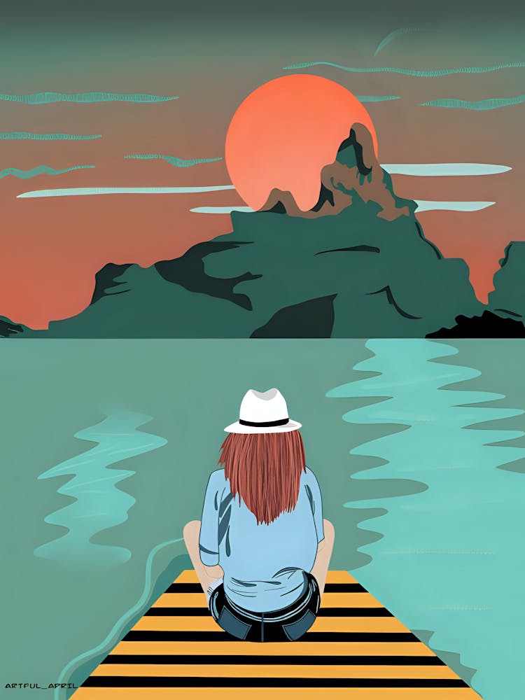 Woman look at nature