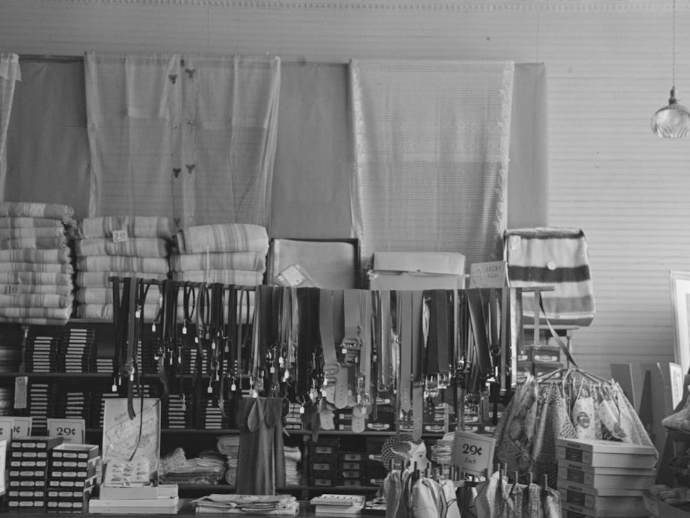 Goods For Sale In General Store, Ray, North Dakota By Russell Lee