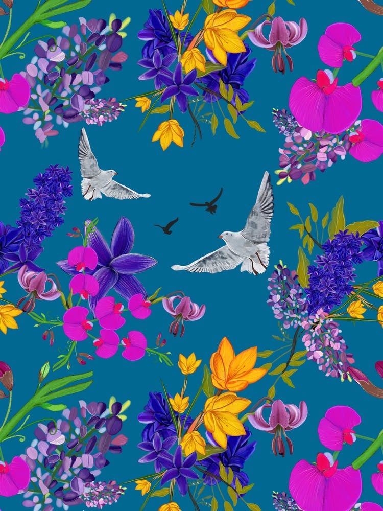 Istanbul Flowers Pattern