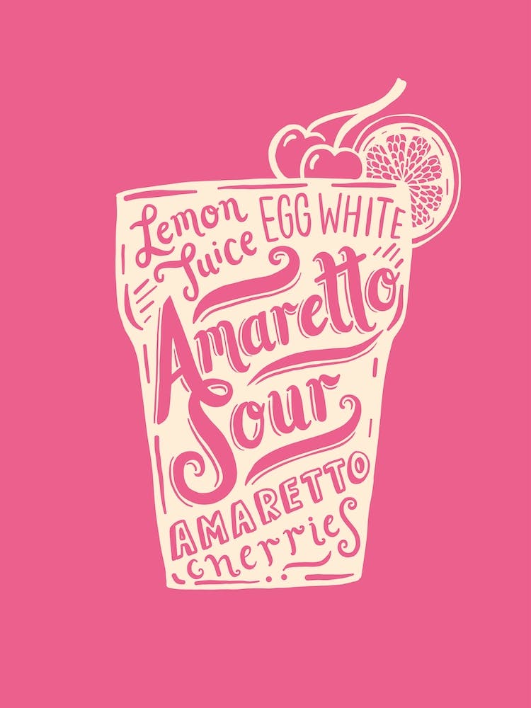 Amaretto Sour Cocktail