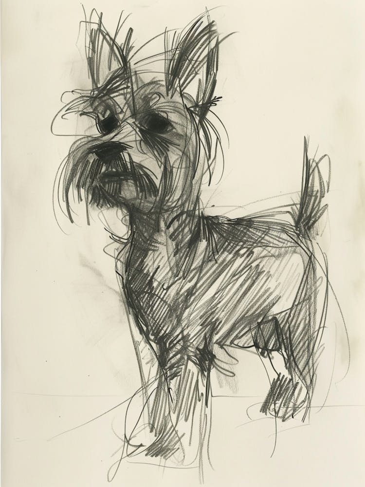Yorkshire Terrier Charcoal Line 2