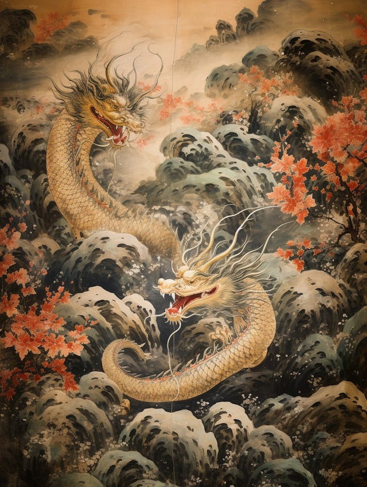 Japanese Dragon Illustration 4