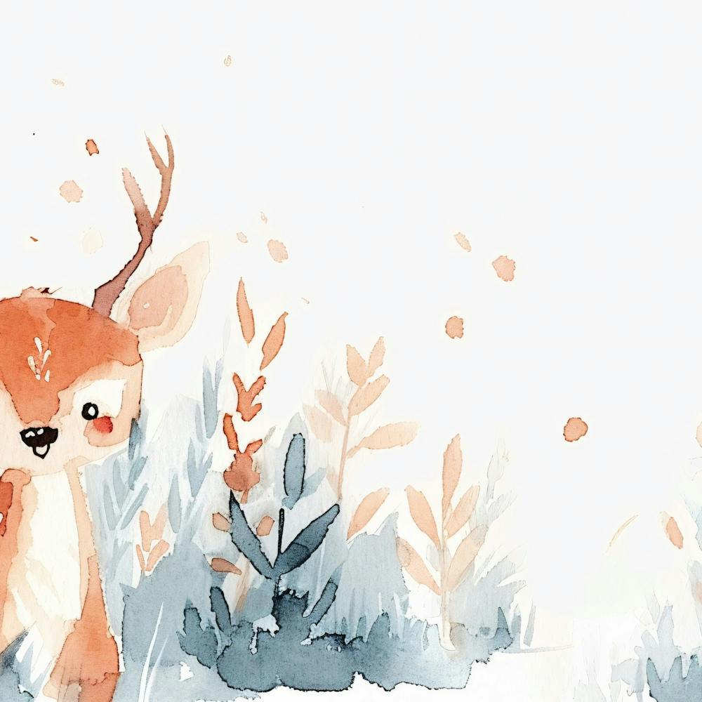Watercolor Deer
