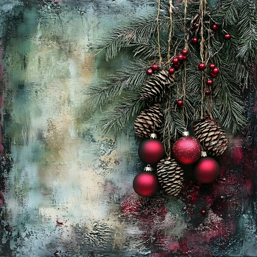 Vintage Holiday Mixed Media 3