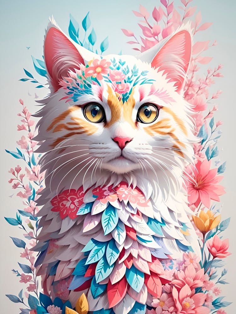 Floral Cat