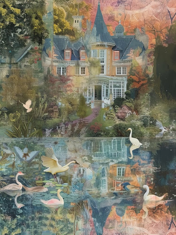 Pond Monet Fairies Scrapbook Collage 3