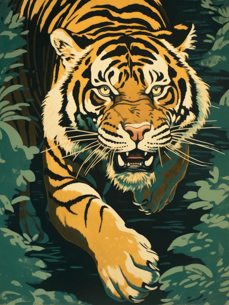 Tiger In The Jungle 35