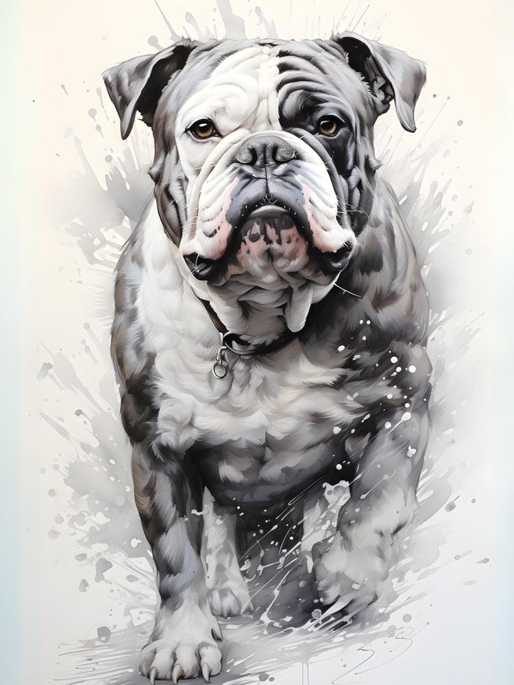 Digital Painting of Bulldog's Grace