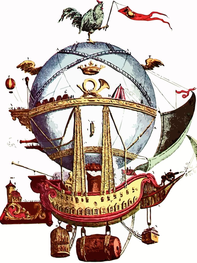 Vintage Flying Ship