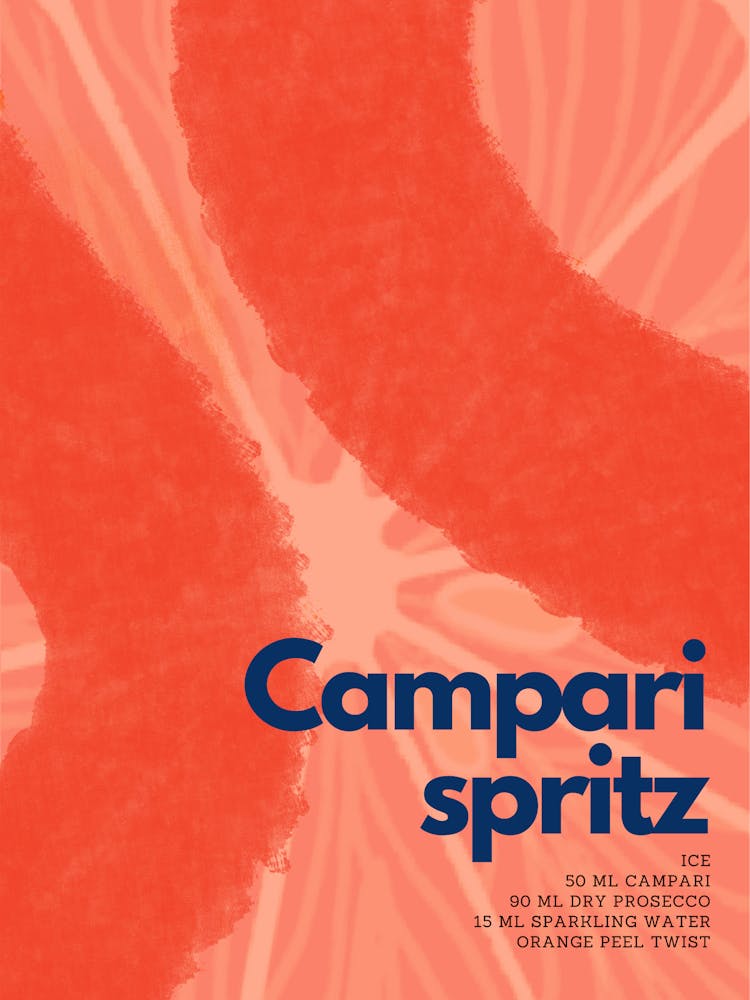 Orange Campari Spritz Cocktail