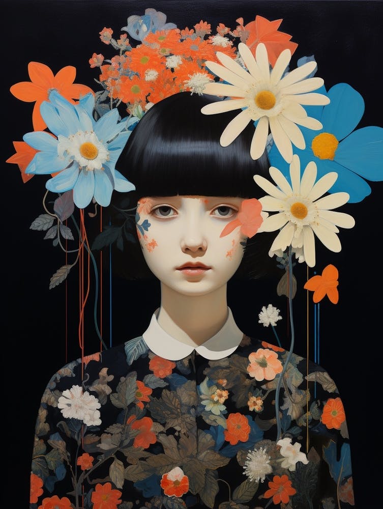 Surreal Florals Edelweiss 1 Flower Painting