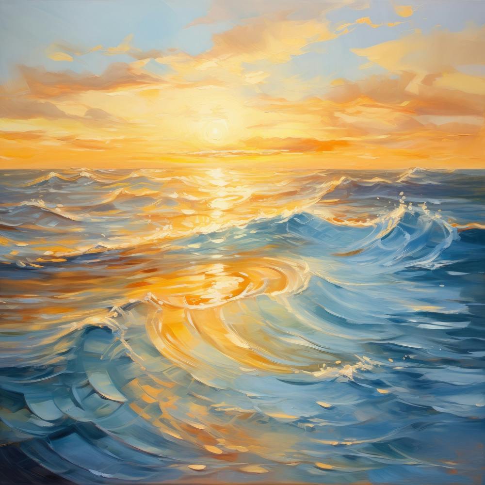 Sunset Over The Ocean 12