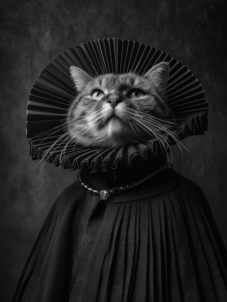 Cat In Renaissance Costume 2