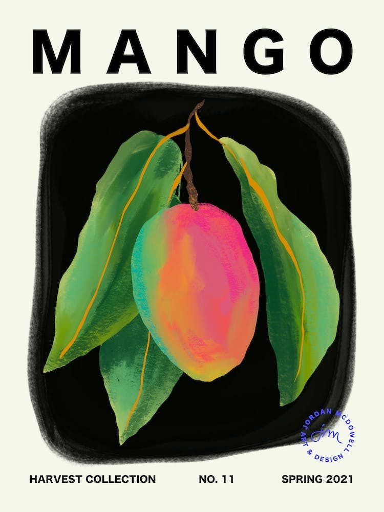 Mango Fruit Kitchen Typography