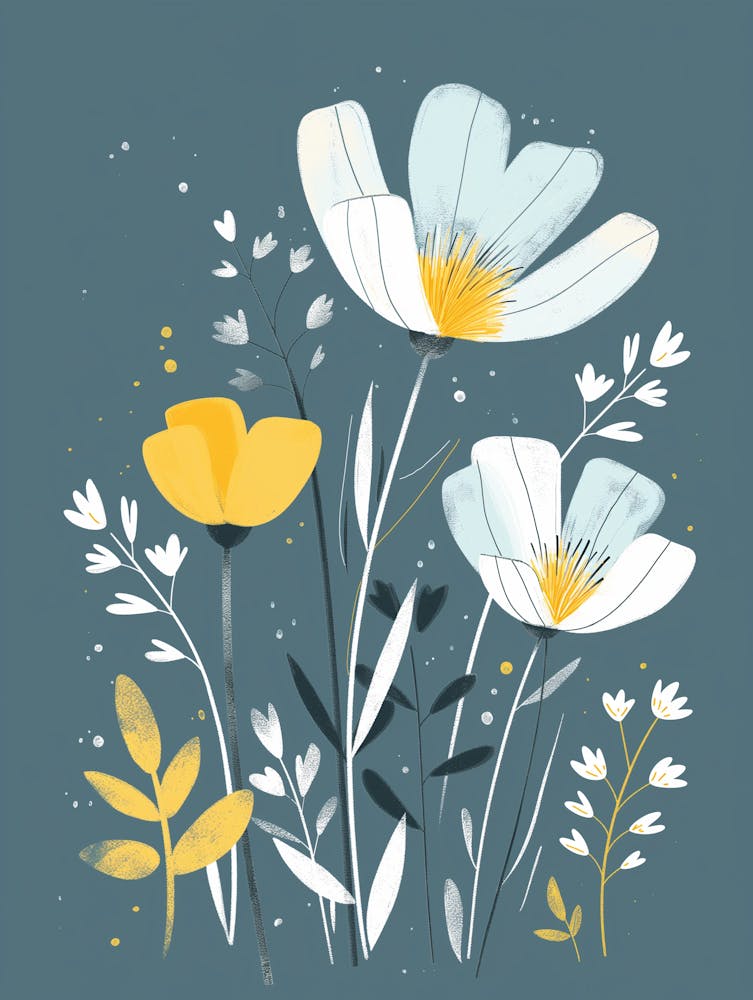 Minimal Botanical Flowers