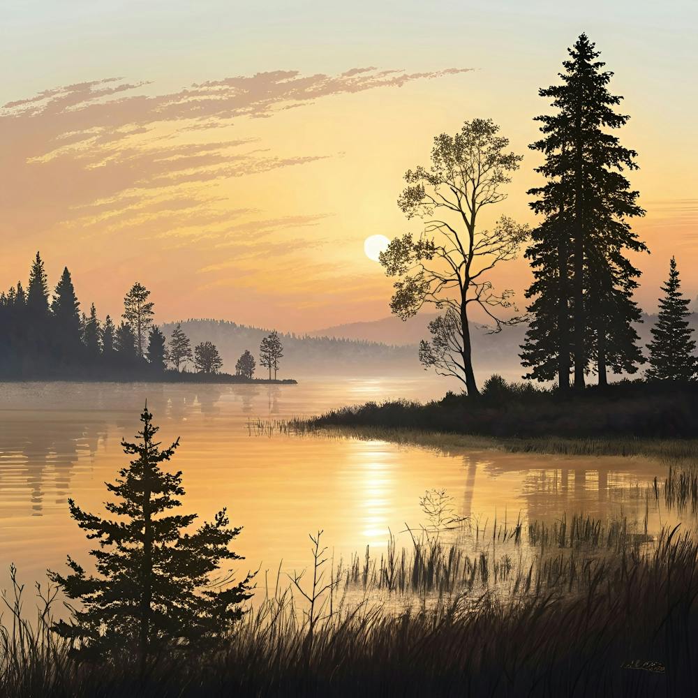 Sunset By The Lake 10