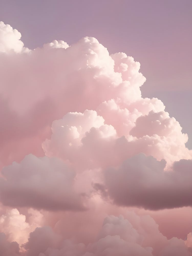 Pink Aesthetic Sunset Cloud Photography