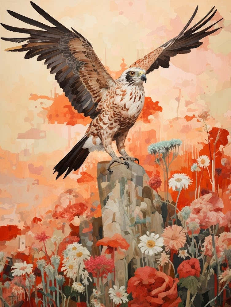 Osprey 3 Detailed Bird Painting