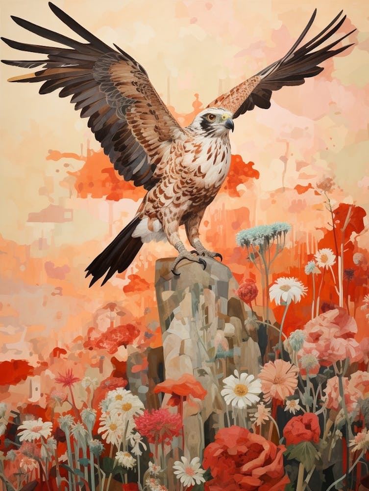 Osprey 3 Detailed Bird Painting