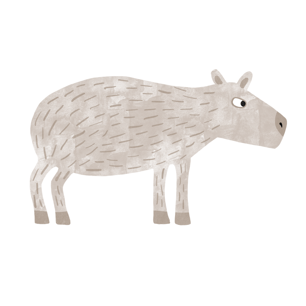 Capybara Watercolor 3