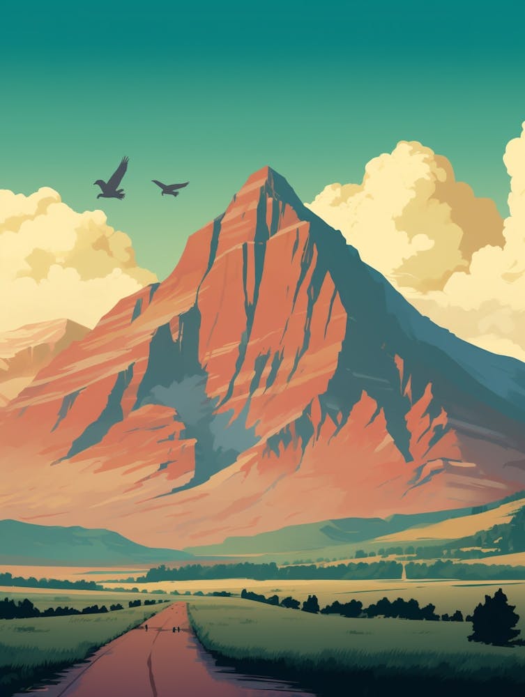 Berg Ararat Retro Plakat 2