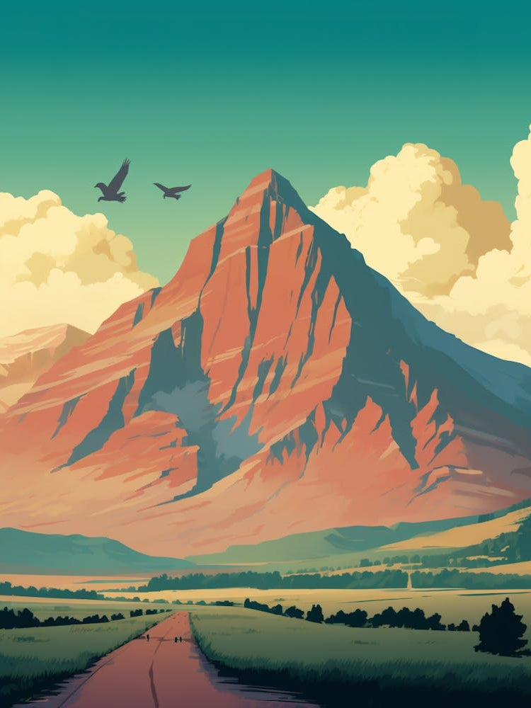 Mount Ararat Retro Poster 2