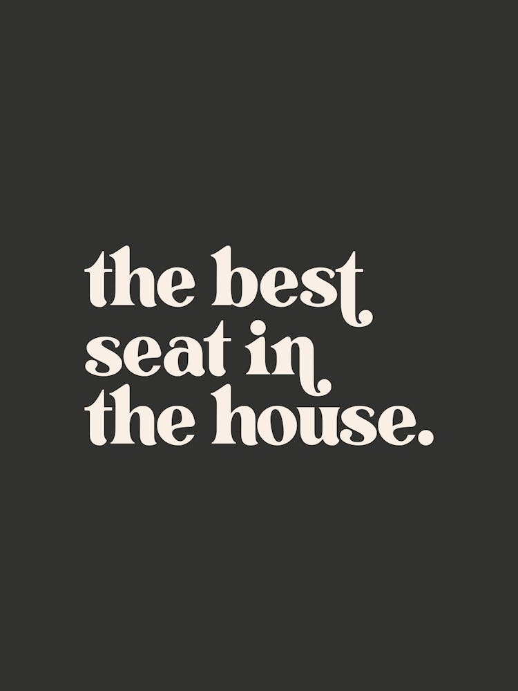 The Best Seat In The House - Black Bathroom