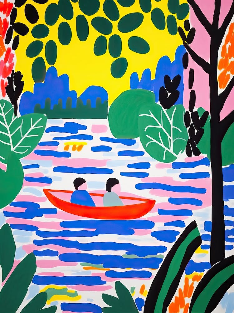 Canoeing In The Style Of Matisse 4