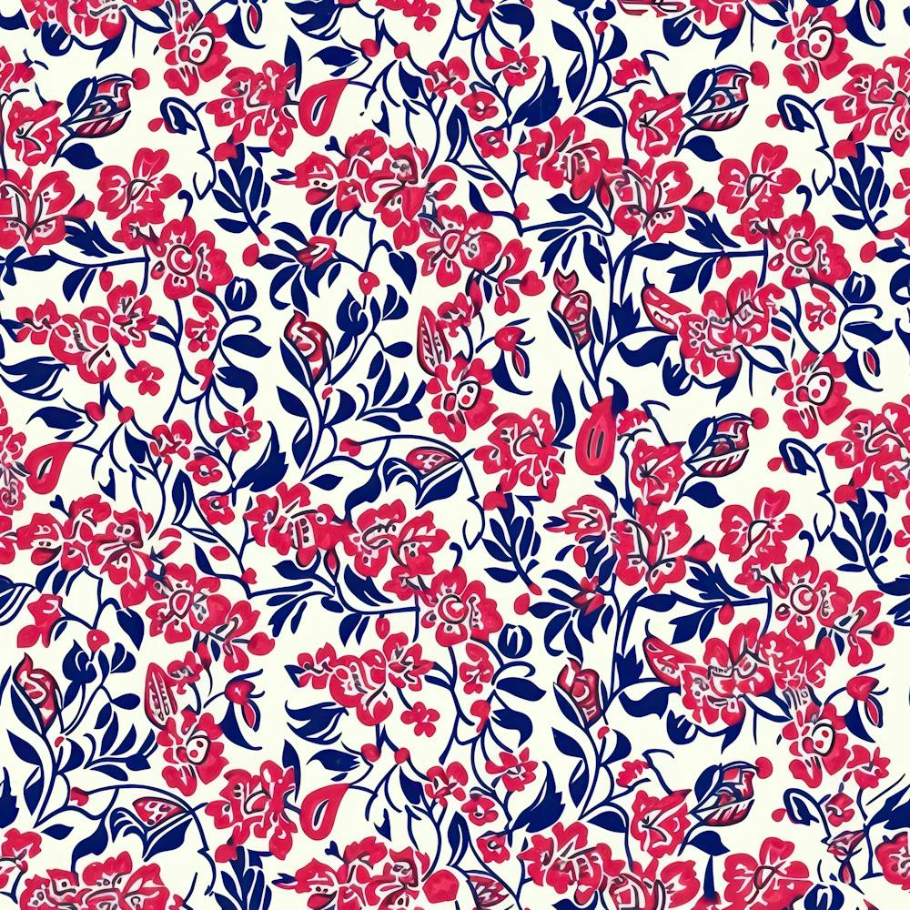 Lily Lane London Fabrics Floral Pattern 3