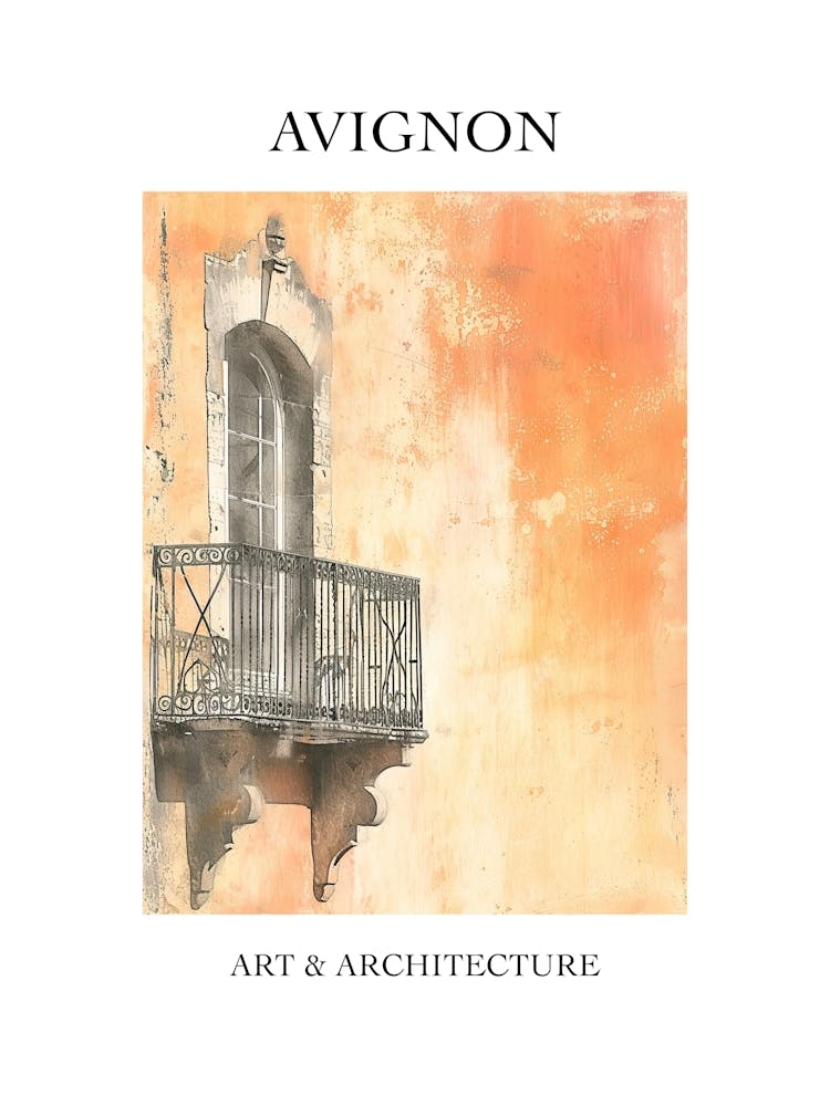 Avignon Travel And Architecture Poster 2