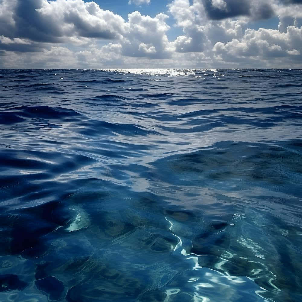Water Ocean Waves Sunshine Clouds Nature Seascape Blue Water